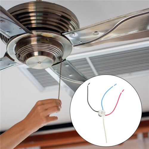 3Pack Ceiling Fan Light  ZE-110 Fan  3 Way Speed Fan  Ceiling Pull Chain  Replacement 2