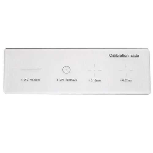 0.01mm Microscope Calibration Slide with Stage Micrometer for Camera Reticles