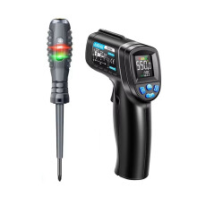 ANENG 104 Infrarot-Thermometer, Industrie-Rotlicht-Thermometer, VA-Sieb-Pyrometer, Spannungsprüfer + TH104-B05 Kreuzschlitzschraubendreher