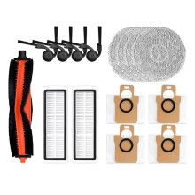 Zubehör für H50 PRO / OV43GL Saugroboter: Hauptbürste, Seitenbürste, Wischtuch, HEPA-Filter, Staubbeutel, Ersatzteile