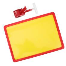6Sets Rote Preisschilderhalter ABS, Vielseitige Schildclips Für Shops