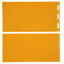 2Pcs 5.4mm Beeswax Press Mold Rubber Comb Yellow