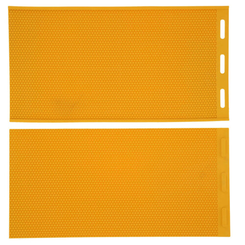 2Pcs 5.4mm Beeswax Press Mold Rubber Comb Yellow