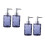 4Stk Grau Pressflasche Steriler Nachfüllspender Shampoo 4