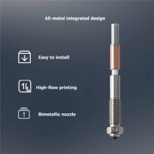 For QIDI 4 Hardened Steel Nozzle 0.4mm Quick Removal Nozzles with 2 Silicone Brush 3D Printer Nozzles Replace Parts