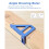 Multi-Angle Measuring Ruler,45/90 Degree Aluminum Alloy Woodworking Square Protractor,Miter Triangle Ruler-Red 2