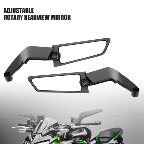 Motorcycle Accessories Mirrors Stealth Winglets Mirror to Rotate Adjustable Mirrors 1