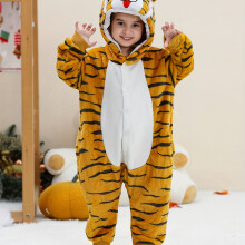 (12Y) Bodysuit, Animal Hooded Romper, Suitable For Autumn Winter Crawling Outfit