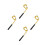 4Stk Goldener Kupfer Flaschenöffner Golf Thema Bartender Tool 2