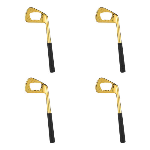 4Stk Goldener Kupfer Flaschenöffner Golf Thema Bartender Tool 2