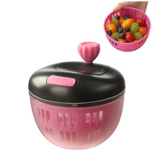 Vegetable and Fruit Dehydrator Drain Basket Fruit Washing Bowl Manual Dehydration Tool