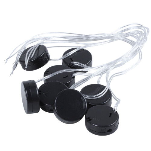 8Pcs Black Wire Lead 2x3V CR2032 Coin Cell Button Battery Holder Case 1