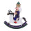 4Stk Blaue Nussknacker Holzfigur Für Weihnachtsbaum & 10