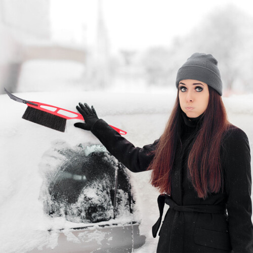 Multifunktionaler Autoschnee- Mit Bürste Mehrfarbig Ps 2