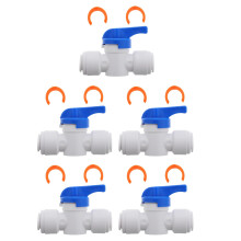5Stk PVC Adapter Schnellanschluss Für Fischschlauch Weiß