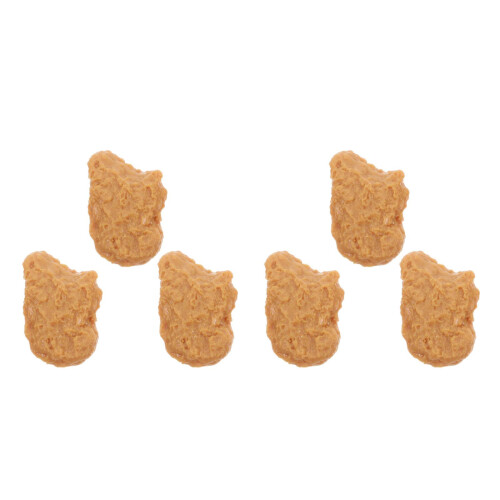 6Stk Nuggets Realistisch PVC Für Shop Und 2