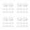 96Stk Runde ABS Stopfen Für Sparbüchse Ersatz Plug Geldbox Schutz 7