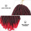 1Stk Rote Spring Braids 30 Stränge Crochet Hair Extensions Für 4