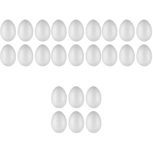 4Stk Weiße -Eier Für Ostern Und Partydeko 1