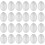 4Stk Weiße -Eier Für Ostern Und Partydeko 4