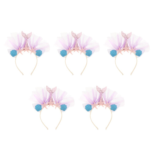 5Stk Party Headpiece Hai Haarband Bunt 1