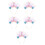 5Stk Party Headpiece Hai Haarband Bunt 3
