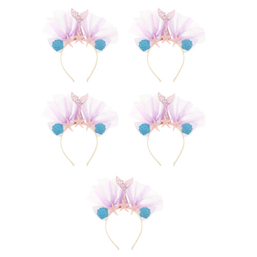 5Stk Party Headpiece Hai Haarband Bunt 2