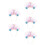 5Stk Party Headpiece Hai Haarband Bunt 6