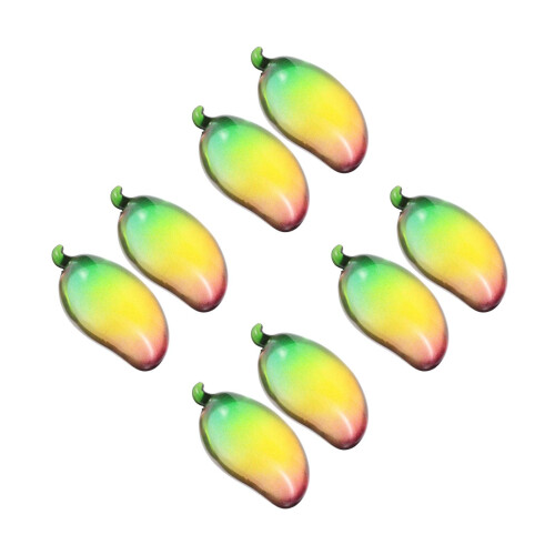 8Stk Kristall Mango Mehrfarbig Realistisch 1