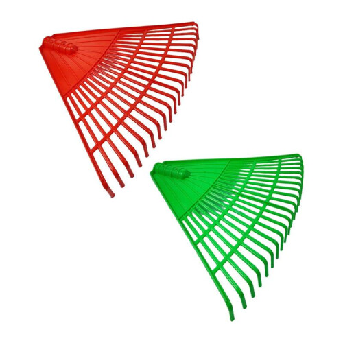 (Red)Lawn Rake Head Replacement Simple Assembly Multifunctional Lightweight Accessory 42x34cm for Spring 2