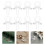 300Pièces Epingles Cupules Transparentes En Résine Pour DIY 8
