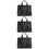 3Stk Multifunktionale Aufbewahrungstasche Mesh Strandtasche Schwarz 7