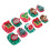5Boxes Xmas Fake Nails Short Plastic Press on Nails 10
