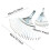 (Hay Rake)1pcs Adjustable Garden Rake Expandable for Efficient Leaf Cleanup Lightweight and Rake for 2