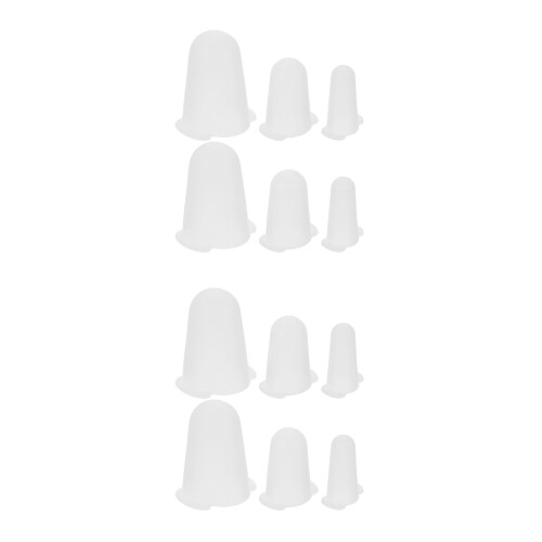 12Pièces Caches Silicone Blancs Protecteurs Pour Embouts De 1