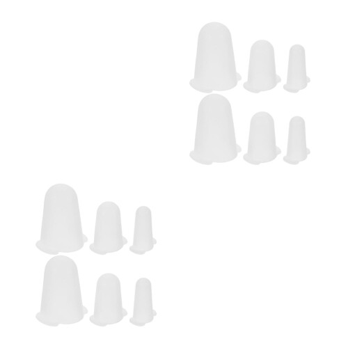 12Pièces Caches Silicone Blancs Protecteurs Pour Embouts De 2
