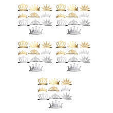 50Pièces Diadèmes Tissu Assorties Pour Célébrations