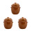 3Pièces Mini Décoratives Kimchi Céramique Pour Maison De 3