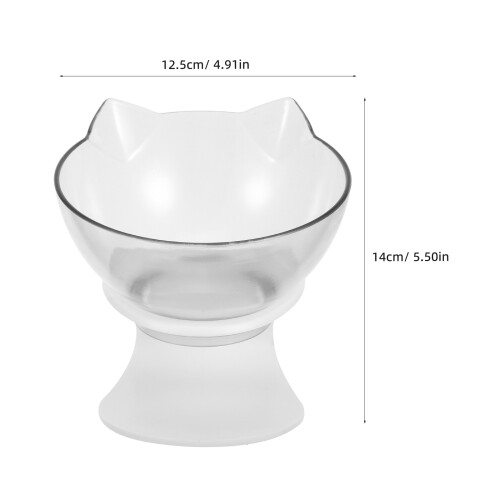 3Stk Weiße Katzennapf Set Mit 15 , Katzengerechtes Design 1
