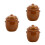 3Pièces Mini Décoratives Kimchi Céramique Pour Maison De 6