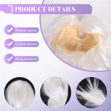 Anime Long Straight Hair Wig Cosplay Long Straight Costume, White