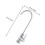 1Pièces Robinet Vertical Eau Cuisine Salle De Bain Acier Argenté 2