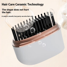 Rechargeable Straight Hair Comb Portable Straight and Curly Dual-Purpose Soft Hair Care Wireless Straight Hair Comb