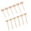 20Pièces Mini Marteaux En Bois Clair Jouet Éducatif Durable Pour Bébé 3