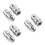 3Paires Bouchons De Valve Aluminium Argentés Pour 4