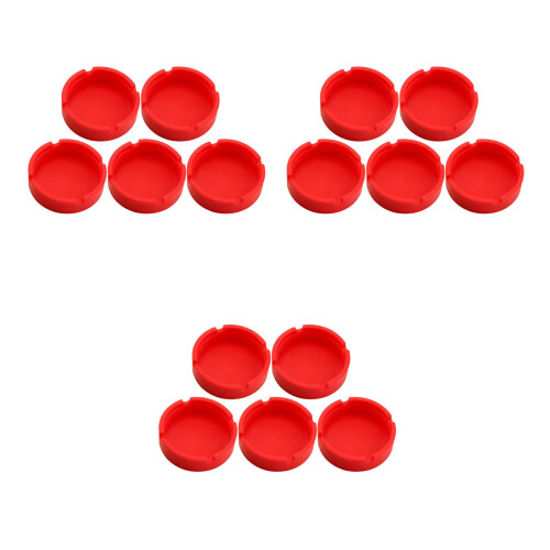 15Pièces Silicone Rouge Pour Protection Bouteilles Vin 1