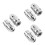 3Paires Bouchons De Valve Aluminium Argentés Pour 6