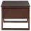 Beliani 1 Drawer Bedside Table GIULIA Pine Wood Dark Brown 5