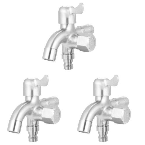 3Stk Waschmaschinenhahn Dual-Use 1