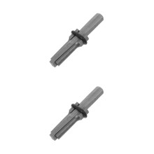 2Pièces Outils À Main Pour Fendre Pierres Acier À Ressort Gris